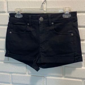 American Eagle Black High-Rise Shortie Size 6